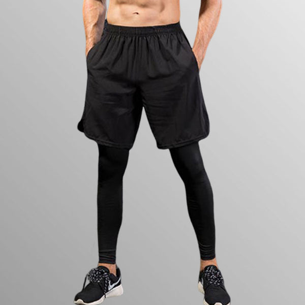 Kit Calça Termica Compressão + Bermuda Peak Fit